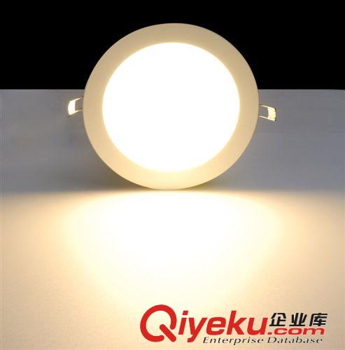 LED小面板燈系列 深圳超薄led小面板燈 LED圓形平板燈 天花燈  LED筒燈￠120*20 6W原始圖片3