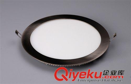 LED小面板燈系列 深圳 LED超薄圓形面板燈 LED燈具  超薄筒燈  筒燈 145*20 9W原始圖片3