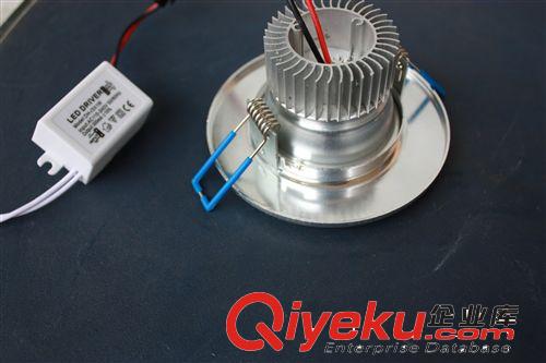 LED筒燈 大功率拉絲銀節(jié)能3w2.5寸 5W3寸7W3.5寸9W4寸LED防霧天花筒燈