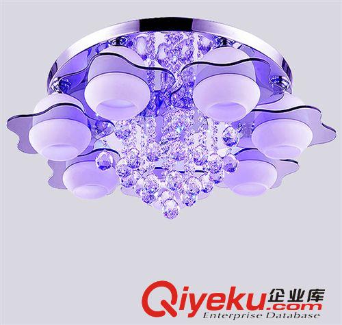 水晶燈 現(xiàn)貨 新款水晶客廳燈臥室燈現(xiàn)代簡約LED溫馨浪漫吸頂燈具燈飾批發(fā)原始圖片2
