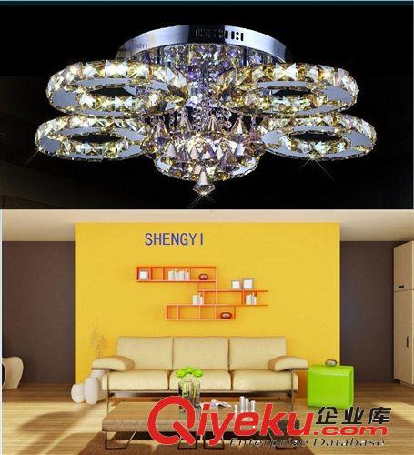 水晶燈 水晶燈LED吸頂燈臥室書房餐廳吊燈簡約現代客廳燈具豪華大廳燈飾原始圖片2