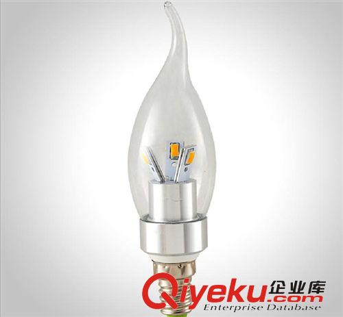 蠟燭燈 低價促銷3W蠟燭燈 5730LED蠟燭燈 三叉尖泡蠟燭燈 拉尾燈玻璃罩
