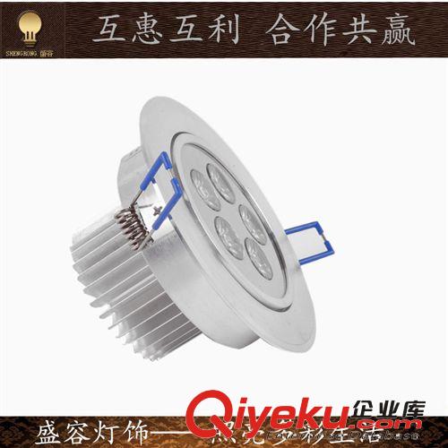 天花燈-圓形 5W LED天花燈 射燈 沙銀單顆 沖壓老化 廠家直銷  質(zhì)保兩年原始圖片2