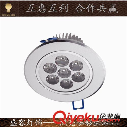天花燈-圓形 沙銀單顆7W LED天花燈 射燈品質(zhì)保證 信譽(yù){dy}原始圖片2