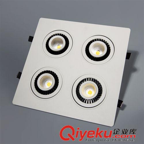 LED豆膽燈 新款熱銷LED燈 雙頭豆膽燈 高亮節能柵格燈服裝店專用豆膽燈