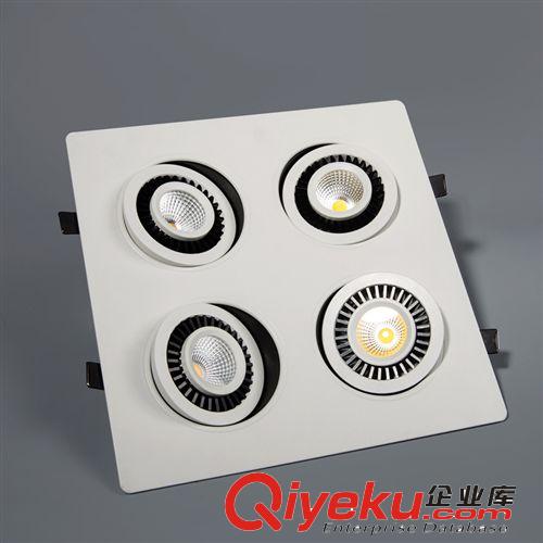 LED豆膽燈 新品燈飾燈具 客廳LED射燈 高亮節(jié)能COB射燈 四頭COB射燈原始圖片2