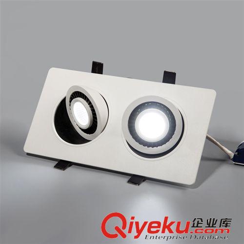 LED豆膽燈 新款熱銷LED燈 雙頭豆膽燈 高亮節能柵格燈服裝店專用豆膽燈原始圖片2
