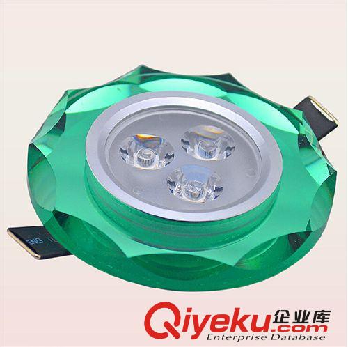 LED天花燈 新款優質品牌led水晶天花燈3Wled筒燈全套客廳酒店背景墻節能燈具原始圖片2