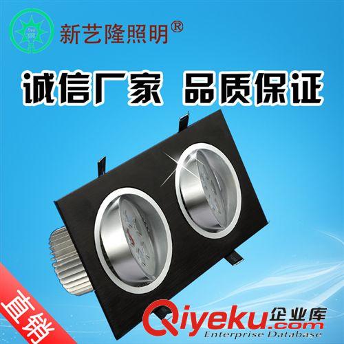 LED射燈 LED雙頭射燈斗膽燈雙頭三頭LED客廳嵌入式天花射燈10W全套