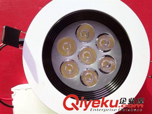 COB筒燈 LED led天花燈7w 防眩光led天花燈7w 黑白色led天花燈7w 工廠直銷原始圖片2