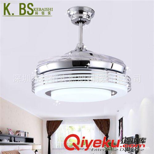 風扇吊燈 科佰實中式5葉電風扇燈52寸優質鐵葉LED18W一件代發淘寶貨源包郵