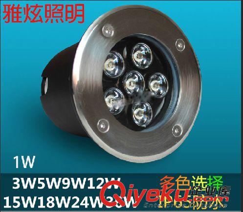 LED地埋燈 LED地埋燈戶外防水射燈1W3W5W6W9W12W15W廣場燈埋地燈AC/DC:12V