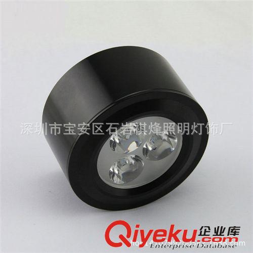 LED成品區 祺烽照明LED明裝筒燈3w5w7w射燈天花筒燈圓形超薄射燈背景墻筒燈原始圖片2