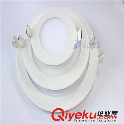 LED成品 led筒燈天花射燈 LED圓形方形超薄面板燈 3W5W7W9W12W15廠家批發原始圖片2