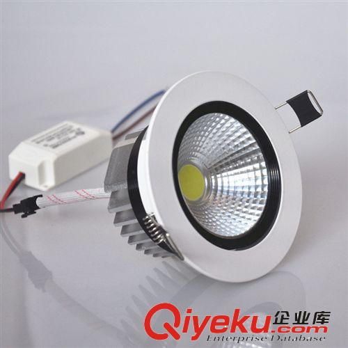LED天花燈 廠家直銷新款大功率高亮COB天花燈5W COB天花燈3W 家裝工程燈原始圖片3