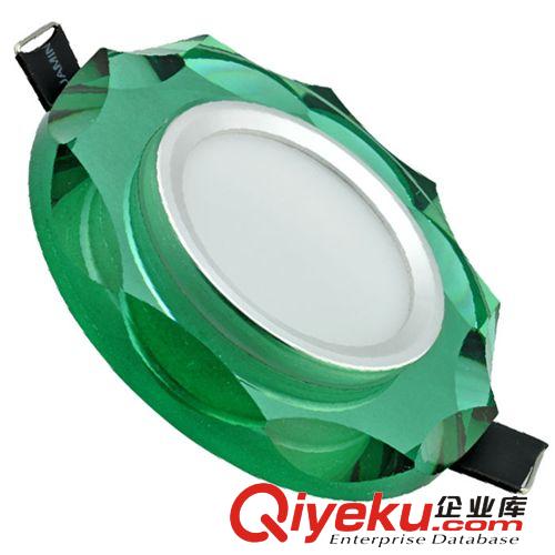 水晶玄關燈 3W led水晶天花燈5W 7瓦水晶射燈筒燈過道燈開孔60-80mm批發廠