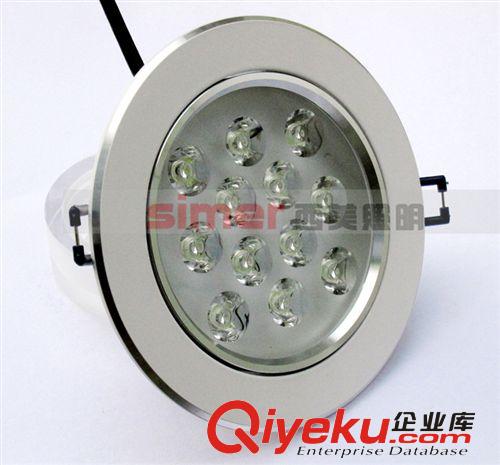 LED天花燈成品系列 【西美照明】工廠熱銷LED天花燈刀片散熱器 9W 12W高亮天花射燈原始圖片3