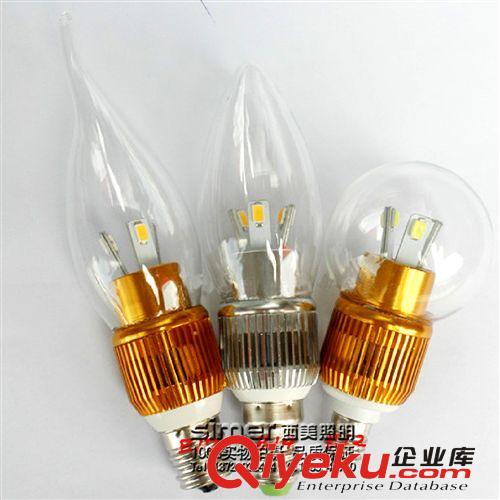 小額零批專區 【企業集采】3W4W5W LED蠟燭燈 360度發光蠟燭燈泡 LED節能燈泡原始圖片2