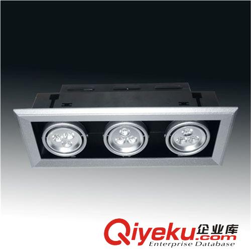 豆膽燈/格柵燈 LED大功率3頭3*3W斗膽燈本公司以信譽(yù)求發(fā)展以質(zhì)量求生存質(zhì)保2年原始圖片2