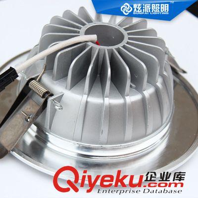 LED天花筒燈 炫派 12W超亮！LED天花燈 射燈4寸led筒燈 客廳臥室燈背景墻射燈原始圖片3