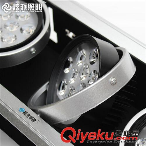 LED 斗膽燈 炫派照明 12w36w單頭led斗膽燈大功率射燈 工程服裝店格柵燈全套