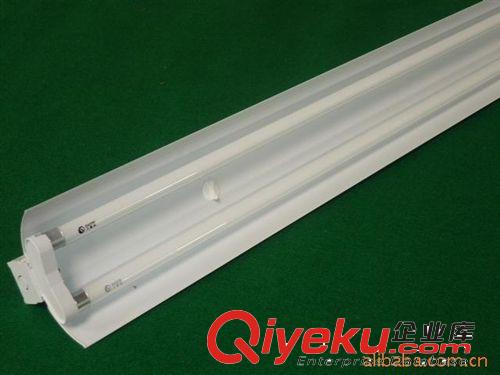 T5熒光燈 T5 2x28W雙支帶罩工程支架，雙管鐵皮罩熒光燈,電子支架，三基色