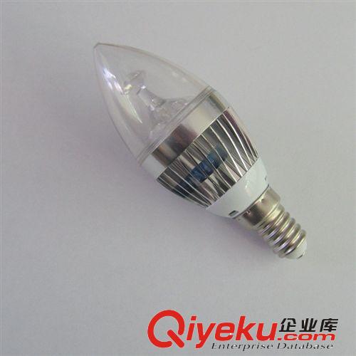 LED蠟燭燈 中山廠家直銷3W LED拉尾泡 水晶燈專用gdE14 E27LED蠟燭泡