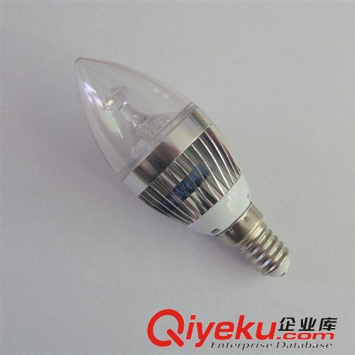 LED蠟燭燈 中山廠家直銷3W LED拉尾泡 水晶燈專用gdE14 E27LED蠟燭泡原始圖片3