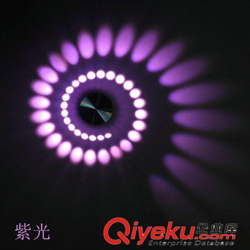 LED壁燈 廠家直銷 多功能多色溫過道燈 LED圓形旋孔壁燈 酒吧舞廳壁燈.原始圖片2