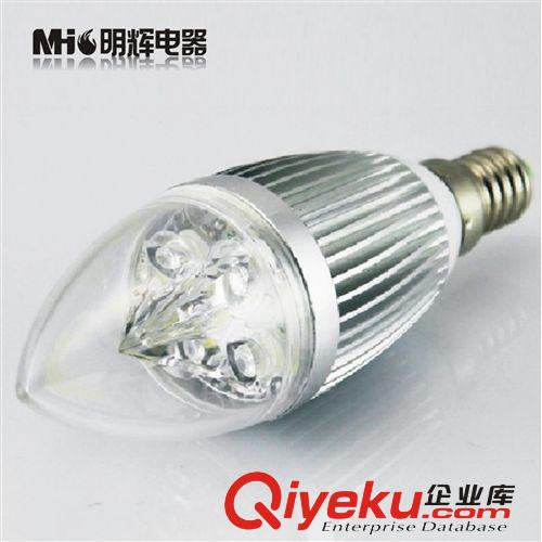 LED蠟燭燈 LED蠟燭燈5W 尖泡拉尾燈水晶燈專用E14 27 LED蠟燭燈led 節能燈泡