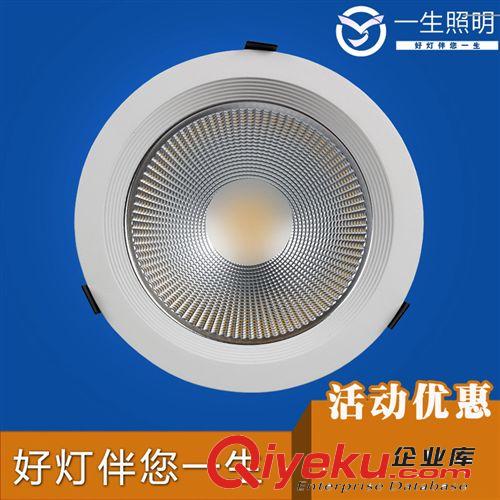 LED筒燈 〖一生照明〗30WCOB壓鑄筒燈/8寸LED筒燈/COB筒燈原始圖片2