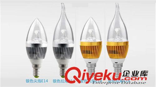 LED蠟燭燈 E14燈泡 led焟燭燈 尖泡燈 拉尾燈 LED燈泡 大功率節(jié)能燈 批發(fā)原始圖片3