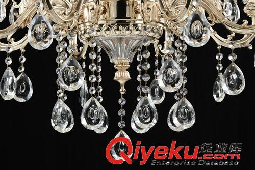 LED吊燈 廠家批發現代簡約歐式水晶吊燈LED蠟燭客廳燈餐廳燈創意臥室燈具原始圖片3