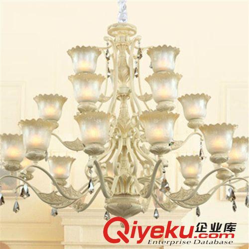 伊麗莎白系列 歐式客廳吊燈 田園溫馨臥室燈具現代簡約餐廳燈樹脂鐵藝燈飾