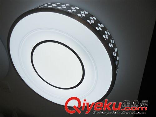 LED吸頂燈 中山燈飾廠家批發新款粉玫瑰貼片LED臥室客廳燈圓形吸頂燈具