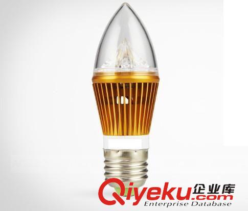 球泡 【廠家直銷】 LED3w 尖泡 水晶燈專用E14 27 LED蠟燭燈