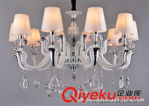 蠟燭燈 LED燈具廠家現貨批發水晶蠟燭燈臥室吊燈帶燈罩現代簡約吊燈