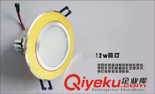 筒燈 廠家直銷LED天花燈12W足功率天花筒燈出口品質天花射燈tj批發
