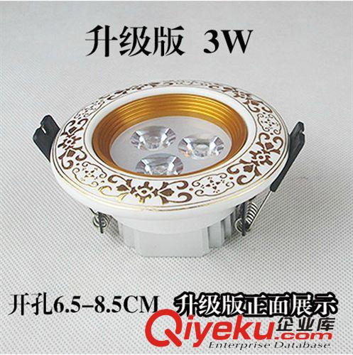 LED天花燈 陶瓷歐式led射燈3W天花燈客廳過道燈射燈背景墻燈led吊頂燈牛眼燈原始圖片3