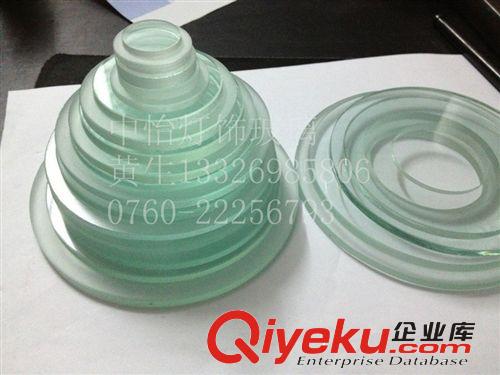LED水底燈 5mm厚水底燈圓鋼化玻璃，射燈噴泉燈鋼化玻璃，8mm埋地燈臺階玻璃原始圖片3