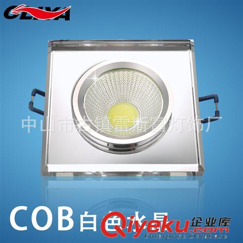 LED水晶射燈 LED水晶射燈 LED水晶天花燈 方形水晶貼片筒燈 廠家直銷過道燈原始圖片2