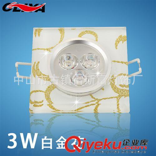 LED水晶射燈 LED水晶射燈 LED水晶天花燈 方形水晶貼片筒燈 廠家直銷過道燈原始圖片3