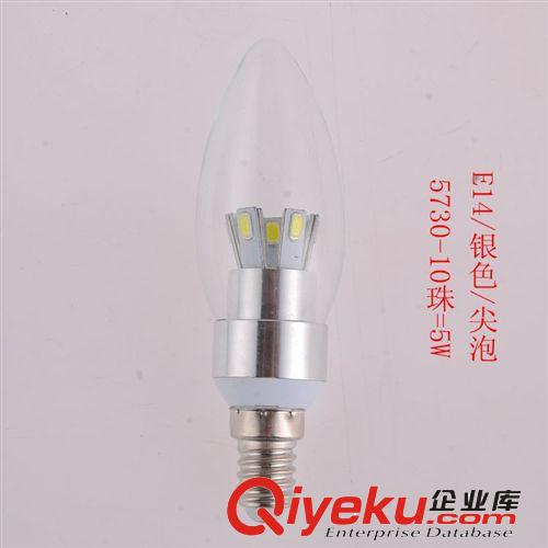 LED蠟燭燈泡 E14 led 尖泡 360蠟燭燈泡 三叉3W/五叉5W 金色銀色5730系列