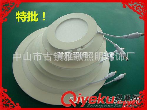 高大上 熱銷 cob面板燈 圓形LED面板燈 超薄護眼嵌入式LED平板燈 3w-24w原始圖片2
