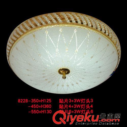 現(xiàn)代吸頂燈 備戰(zhàn)雙12led吸頂燈圓形水晶燈現(xiàn)代簡約花紋臥室臥房燈客廳燈8228原始圖片3