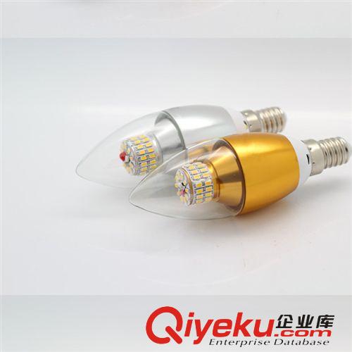 灯泡 LED3W/5W /6W蜡烛灯泡360度无缝发光3014贴片50珠玉米蜡烛灯