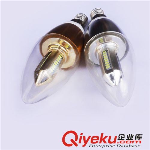 LED蠟燭燈 高亮LED蠟燭燈 四方寶塔3014芯片4W節(jié)能燈泡 廠家直銷原始圖片2