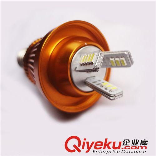 LED蠟燭燈 金色LED蠟燭燈 3W尖泡3014玉米芯光源高檔燈具 廠家直銷原始圖片3