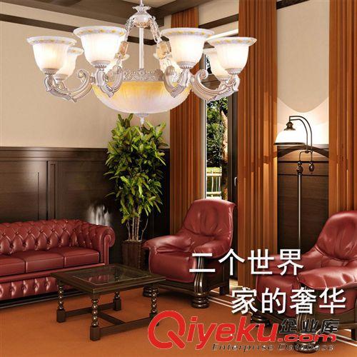 歐式燈 廠家批發歐式燈 復古臥室燈 吸頂燈 書房燈8頭歐式吊燈8902原始圖片2