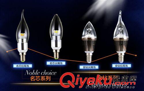 LED照明燈泡 供應批發LED蠟燭燈泡 貼片LED  吊燈專用燈泡 三叉水晶燈燈泡原始圖片2
